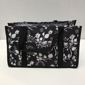 Thirty-One Keep It Caddy-Blk. Floral Brushstrokes; New WITHOUT TAGS;
